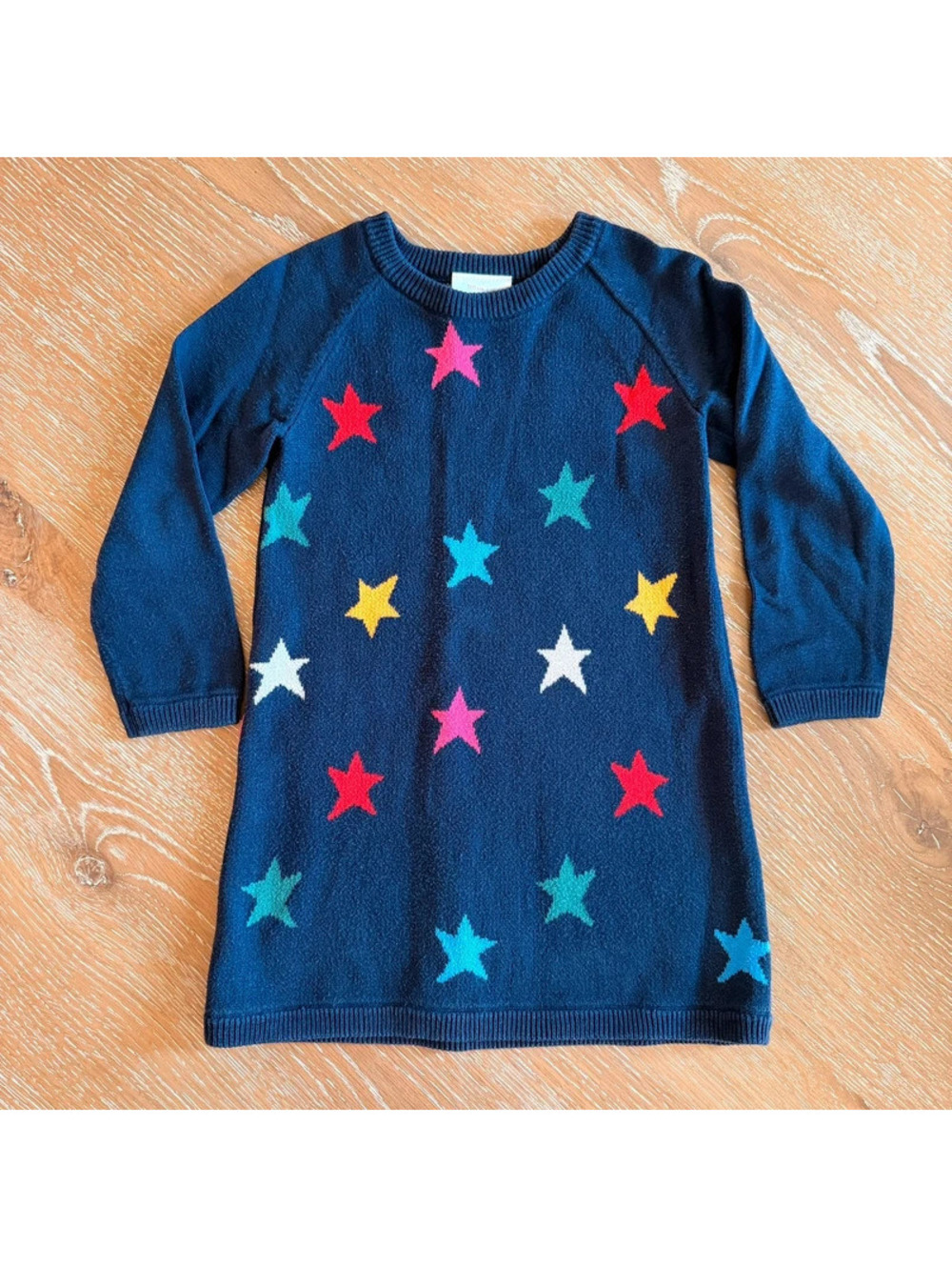 Hanna Andersson Girls Knit Sweater Dress – Size 100 cm (US 4)